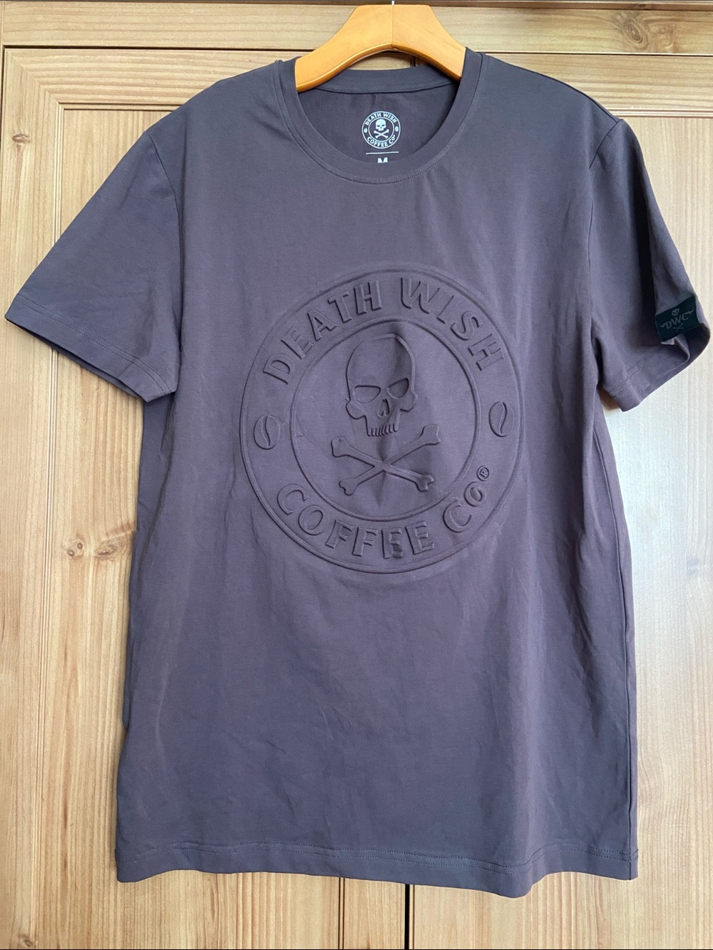 Death Wish Coffee Co Skull Charcoal Tee Shirt M Brand New